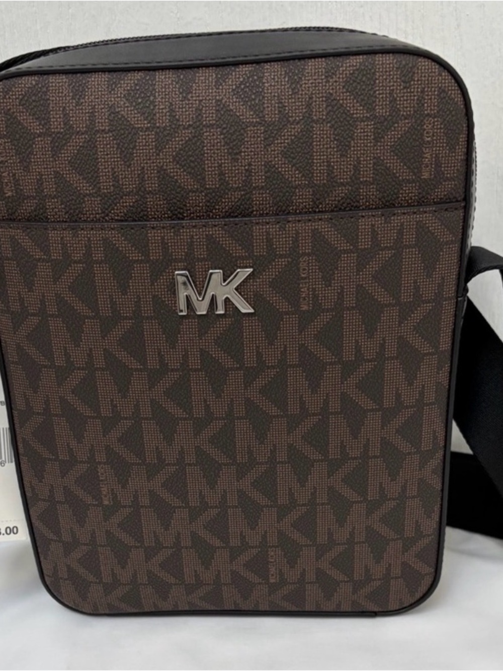 Michael Kors Brown MK Logo Crossbody Messenger Bag